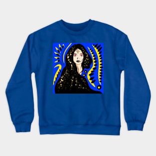 the bright woman in the future mandala ecopop Crewneck Sweatshirt